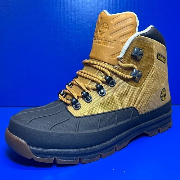 Timberland Mens Euro Hiker Jacquard Shell Toe Work Boots in Wheat 10.5 - Picture 1 of 9